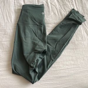 Lululemon green yoga leggings